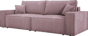 DomoHome Univerzální rohová pohovka Kasjo s funkcí spaní a lůžkem Měkká tkanina Flexibilní nastavitelné pravé rozložení Plocha na spaní: 205x135 cm Rozměr: 245x90x83 cm Barva: pudrová DomoHome Univerzální rohová pohovka Kasjo s funkcí spaní a lůžkem Měkká tkanina Flexibilní nastavitelné pravé rozložení Plocha na spaní: 205x135 cm Rozměr: 245x90x83 cm Barva: pudrová