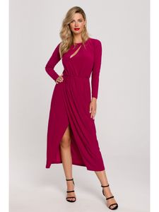 Makover Midikleid für Frauen Isodamors K139 Rubin XXL