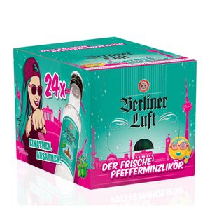 Berliner Luft Pfefferminzlikör klar frisch und vegan 20ml 24er Pack