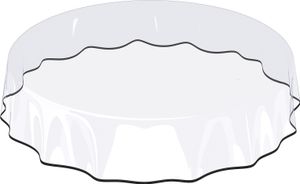 Tischdecke Klara Transparent Transparent Robust Wasserabweisend Rund 120 cm