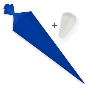 itenga Set Ultramarinblau Bastelschultüte Rohling 85 cm eckig + Spitzenschutz
