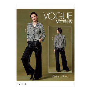Vogue® Patterns Papierschnittmuster Damen Jacke & Hose V1644 Vogue® Patterns Größe: A5 (6-8-10-12-14)