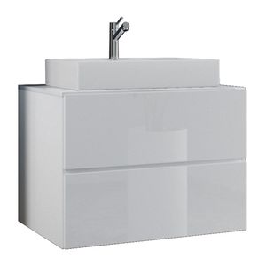 VCM 2-dielna umývadlová skrinka Kúpeľňový nábytok sada Umývadlo Lendas S Zásuvka biela
