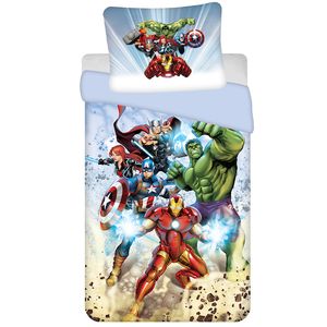 Marvel Avengers Bettbezug Fight - Single - 140 x 200 cm - Polyester
