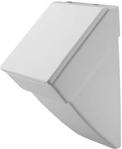 Duravit Urinal VERO 295 x 320 mm, Zulauf von hinten, ohne Fliege, für Deckel weiß