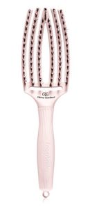 Olivia Garden Fingerbrush Combo Edelweiss zakřivený plochý kartáč na vlasy