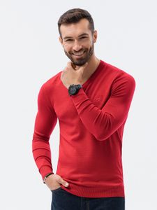 Ombre Clothing pánsky sveter Burveru červená L