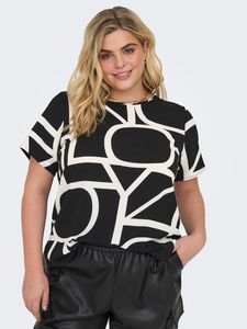 Kurzarm Damen Design Bluse Curvy Plus Size Shirt Große Größen Übergröße | 52