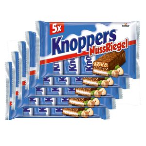 Knoppers Nussriegel mit Haselnüssen und Karamell 5er Pack 5x200g