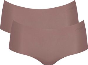 Sloggi Damen Shorts, 2er Pack - Zero Microfibre 2.0 Shorts, Mikrofaser, einfarbig Cacao L