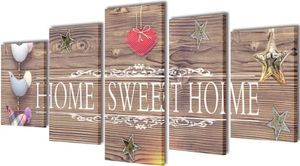Bilder Dekoration Set Home Sweet Home 100 x 50 cm