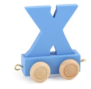 Small Foot Design 10374 'Buchstabenzug bunt' Holz Buchstabe X, blau (1 Stück)