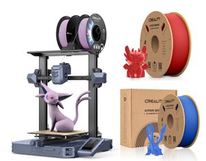 Creality 3D CR-10 SE 3D Drucker+2kg Creality Hochgeschwindigkeits PLA Filament (Blau+Rot)
