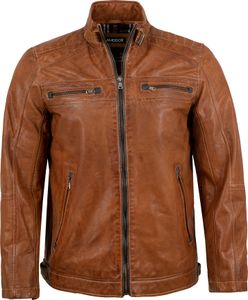 MADDOX - Herren Lederjacke Lammnappa cognac antik : 60 MADDOX - Herren Lederjacke Lammnappa cognac antik : 60