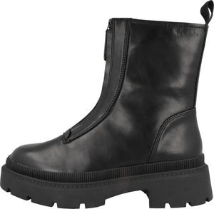 Tamaris damskie buty za kostkę na platformie z zamkiem błyskawicznym z przodu 1-25406-29, rozmiar:37 EU, kolor:Czarny