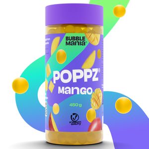 POPPZ Popping Boba - Fruchtperlen für Bubble Tea | Mango - Fruchtige Tapioka Perlen von Bubble Mania - 450 G