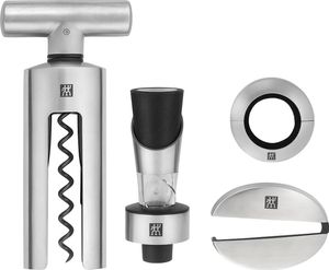 Zwilling Sommelier Set - Korkenzieher - Tropfring - Folienschneider - Pourer - 190 mm - 210 mm - 50 mm