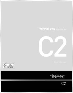 Nielsen Aluminium Bilderrahmen C2, 70x90 cm, Weiß Glanz