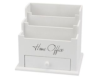 Home Office - Weiß - Impression Landhaus Briefbox Vintage Letterbox Schublade LETTERS Shabby Chic