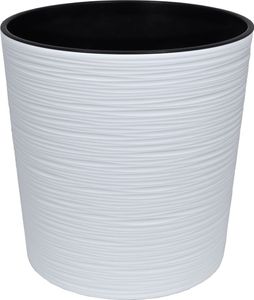 Lamela Blumentopf Malwa mit Einsatz Weiß 30 cm