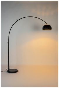 Kovová stojací lampa Bow E27 černá