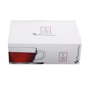 Pasabahce 97948 (Basic) Reihe – Kaffee Tassen mit Untertassen Set Tee Gläser