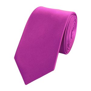 Fabio Farini Krawatten und Schlips in Farbton Rosa 6cm Breite, Breite:6cm, Farbe:Fuchsia
