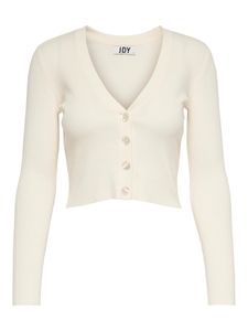 JDY Dámsky krátky tenký sveter s dlhým rukávom a výstrihom JDYDONNEL | XL