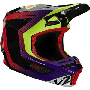 FOX V2 Voke Motocross Helm Farbe: Lila/Schwarz, Grösse: XL (61/62)