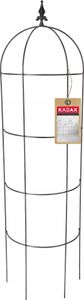 KADAX Rankobelisk aus pulverbeschichtetem Stahl, 3D-Rankobelisk, Rankhilfe, Obelisk, freistehende Ranksäule, Rankobelisk, Rankturm, Rankgitter (H: 150 cm, Halbrund)