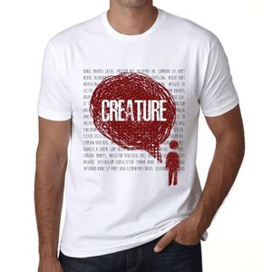 Herren Grafik T-Shirt Gedankenkreatur – Thoughts Creature – Öko-Verantwortlich Vintage Jahrgang Kurzarm Lustige Druck Geburtstag Geschenk Mann
