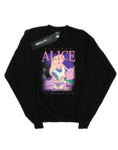 Disney - "Alice in Wonderland Montage" Sweatshirt für Damen BI5567 (L) (Schwarz)