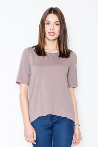 Figl Kurzarm-T-Shirt für Frauen Guena braun M