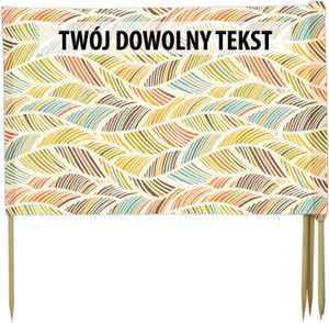 PARAWAN PLAŻOWY Kolorowe listki z indywidualnym napisem 4 PANELE 35.4