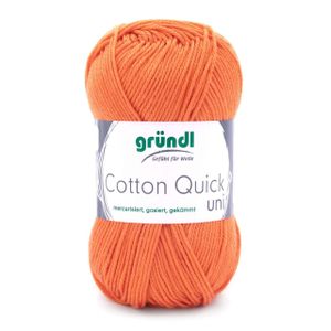 Gründl Wolle Cotton Quick 50 g uni mandarine