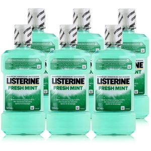 Listerine Fresh Mint 500ml - Für die tägliche Mundspülung (6er Pack )