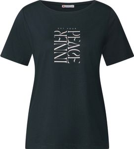 Street One T-Shirt 'T-Shirt mit Wording Print', A323577, pine grove green, Gr. 42