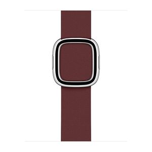 Apple Modernes Lederarmband Granat Large Apple Watch 40mm (160-180 mm) Dunkelrot
