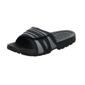 Sneakers Damen-Badepantolette Schwarz-Silber, Farbe:schwarz, EU Größe:36