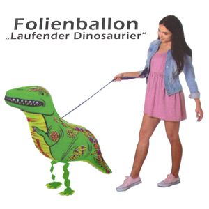 Folienballon Airwalker Laufender Dinosaurier T-Rex Helium Ballon Geburtstag Party Deko