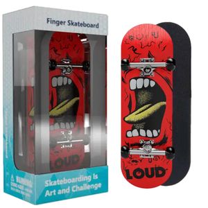 Fingerboard PRO mit Griptape – Rot – Finger-Skateboard – Fingerboard – Mini-Skateboard