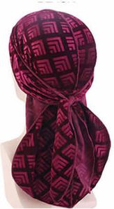 Dreamfix Durag Samt, Farbe:Weinrot #118