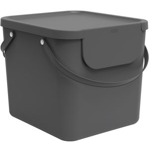 Rotho Albula systém na separovanie odpadu 40l pre kuchyňu, plast (PP) bez BPA, antracit, 40l (39,8 x 35,8 x 33,9 cm)