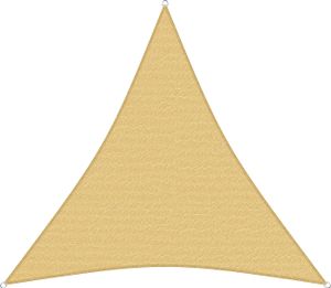 sunprotect 12015 Professional Sonnensegel, 3 x 3 x 3 m, Dreieck, wind- & wasserdurchlässig, beige