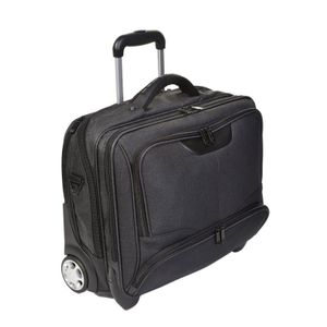 Dermata Reisekoffer  Business Trolley Canvas 47 cm   2 Rollen - Schwarz