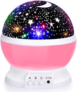 SUNNEST Sternenhimmel Projektor Baby Nachtlicht LED, 360° Rotierend Projektionslampe Romantische LED Perfekt für Party, Kinderzimmer