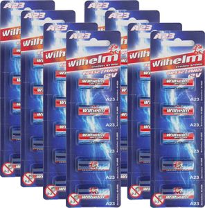 40 x Wilhelm A23 12V Wilhelm Alkaline Batterien MN21 V23GA 23A L1028 12 Volt 55 mAh
