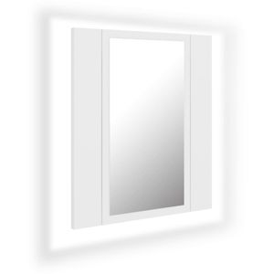 vidaXL LED koupelnová zrcadlová skříňka bílá 40x12x45 cm Akryl