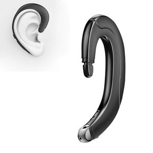 Business Bluetooth Freisprecheinrichtung Einzelner Funkkopfhörer mit Mikrofon, Wasserdichtes Headset Sweatproof Nicht-Ohr-Kopfhörer Kompatibel mit iPhone/Android
