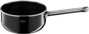 Silit Elegance Line Stielkasserolle 16 cm, ohne Deckel, Schmortopf 1,3l, Induktion Kochtopf klein, Silargan Funktionskeramik